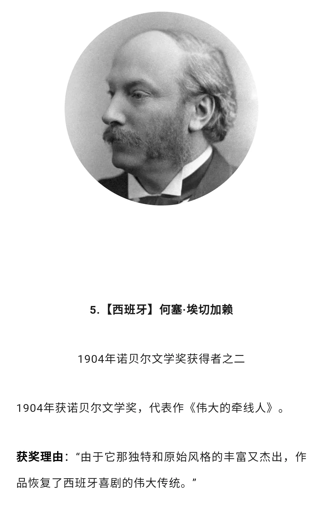 历年“诺贝尔文学奖”获得者作品及获奖理由