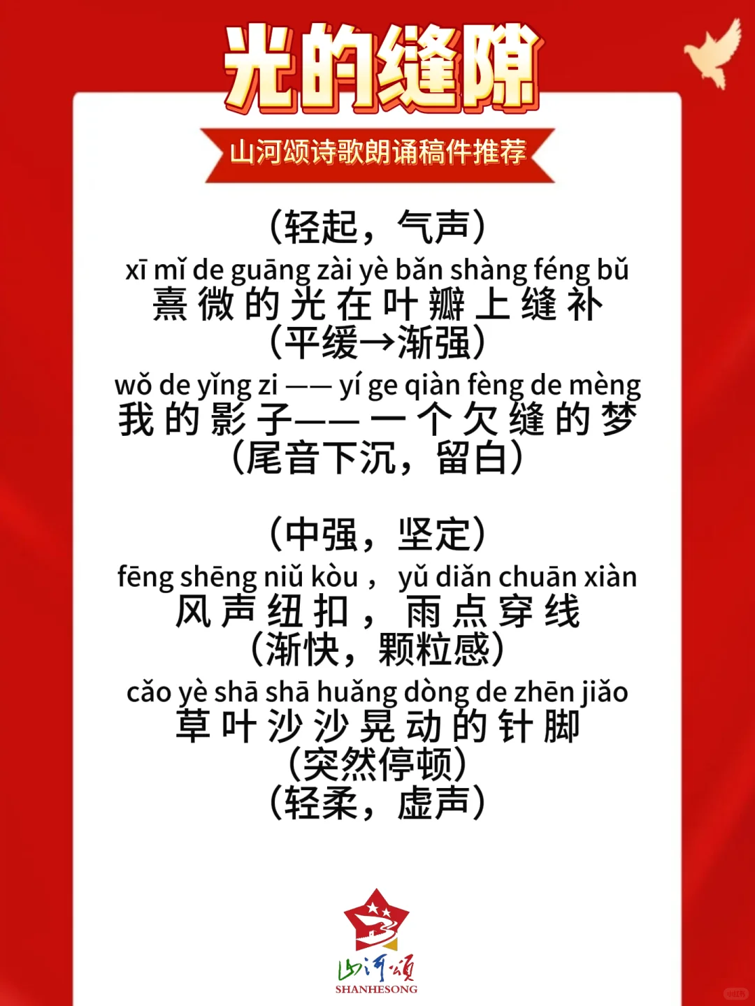 少儿口才丨山河颂朗诵分享《光的缝隙》