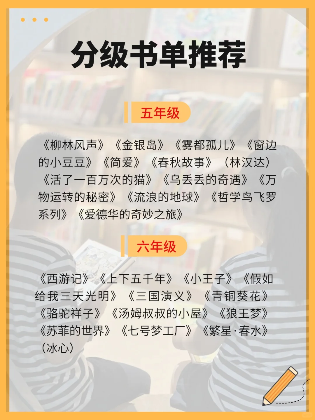 小学阶段阅读正确顺序（附书单）