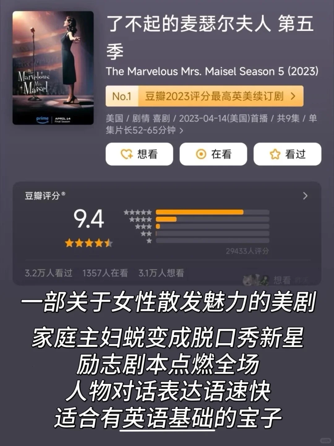 英语学习，我推荐这5️⃣部美剧🔥