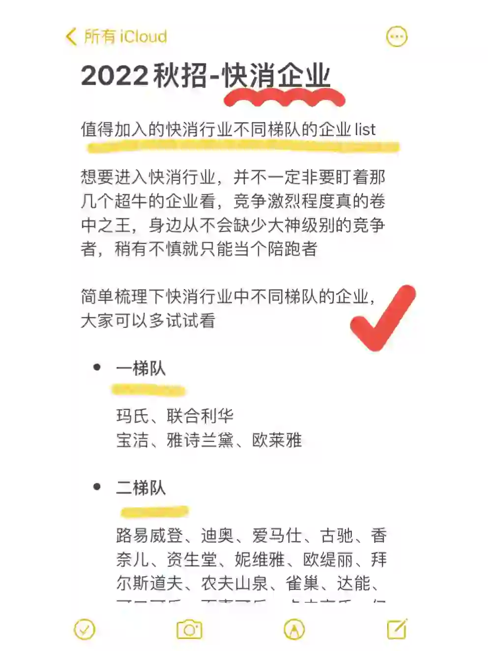 值得加入的快消行業(yè) 不同梯隊(duì)的企業(yè)list