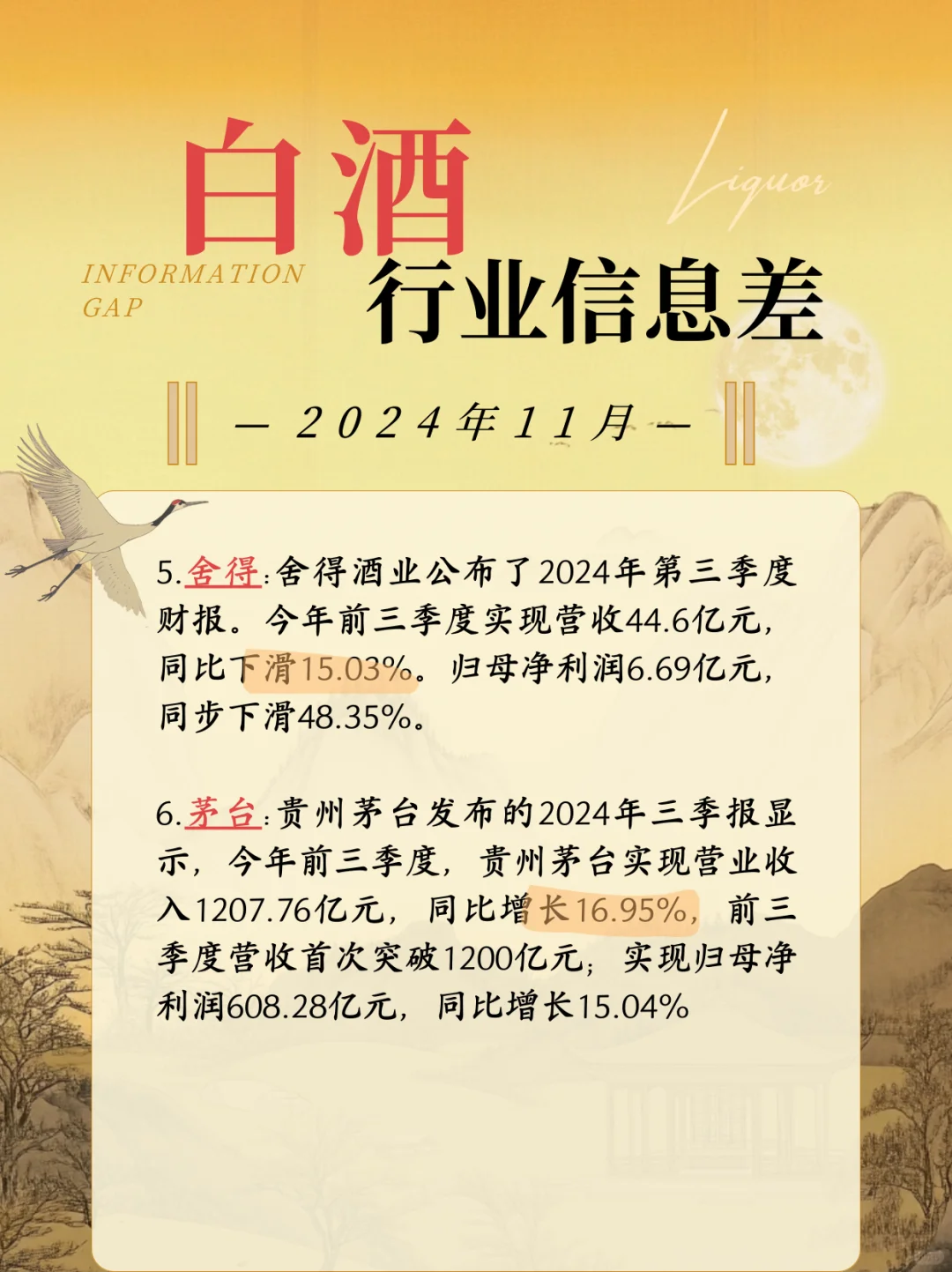 吃透白酒界｜11月白酒行業(yè)發(fā)生了什么?