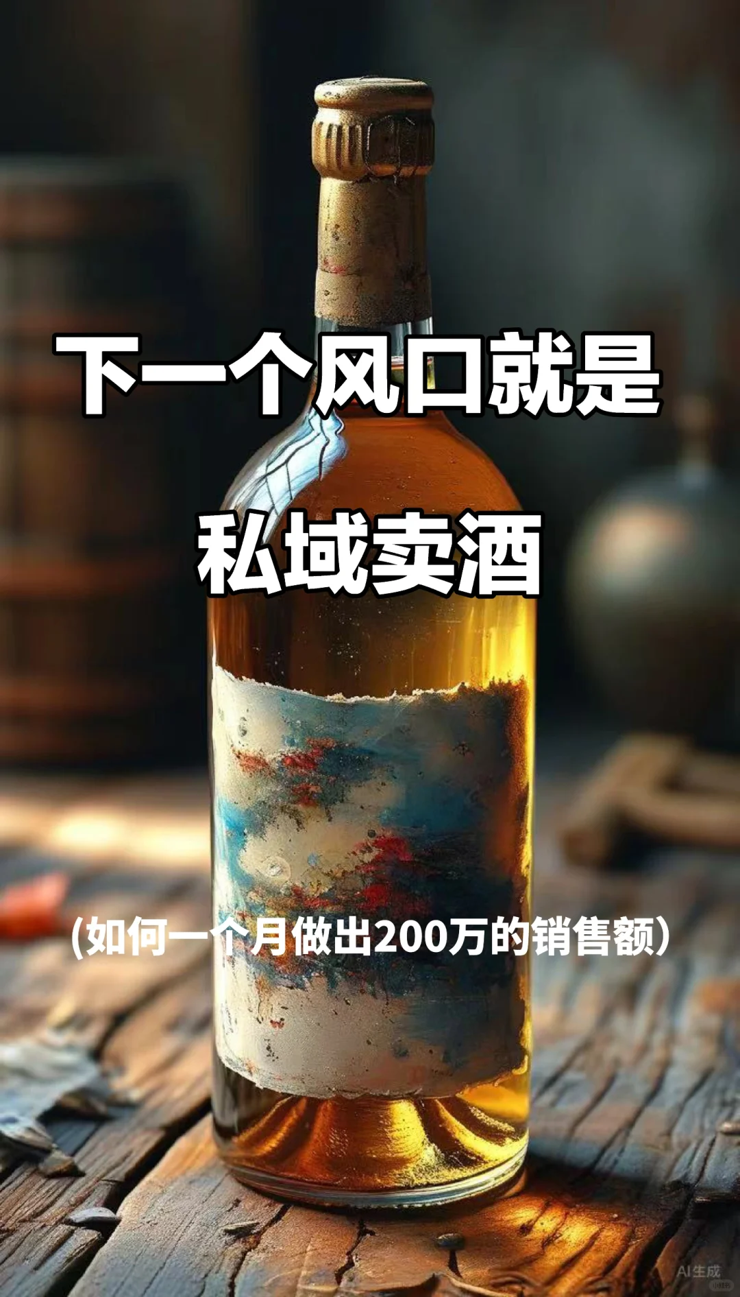 私域賣酒一個(gè)月如何做到200萬(wàn)的銷售額