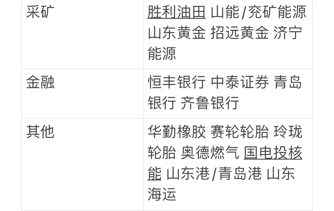 一图看懂山东头部大厂
