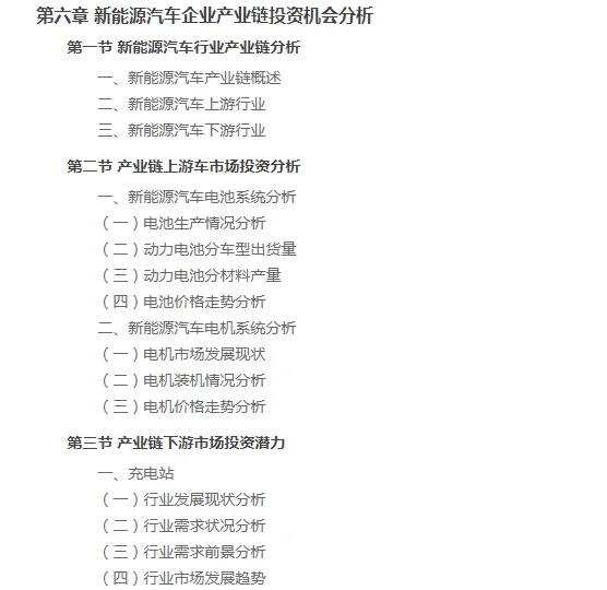 中國新能源汽車行業(yè)企業(yè)項目投資分析報告