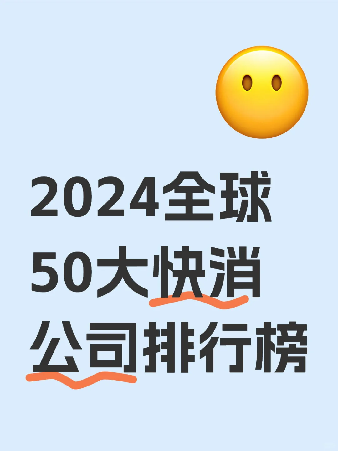 2024全球50大快消公司排行榜