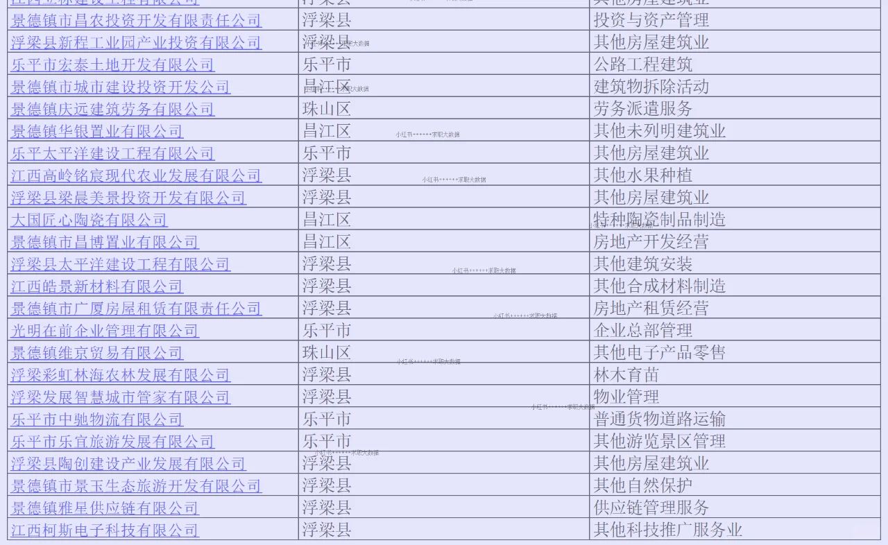 江西景德鎮(zhèn)頂級實力企業(yè)名單求職跳槽找工作