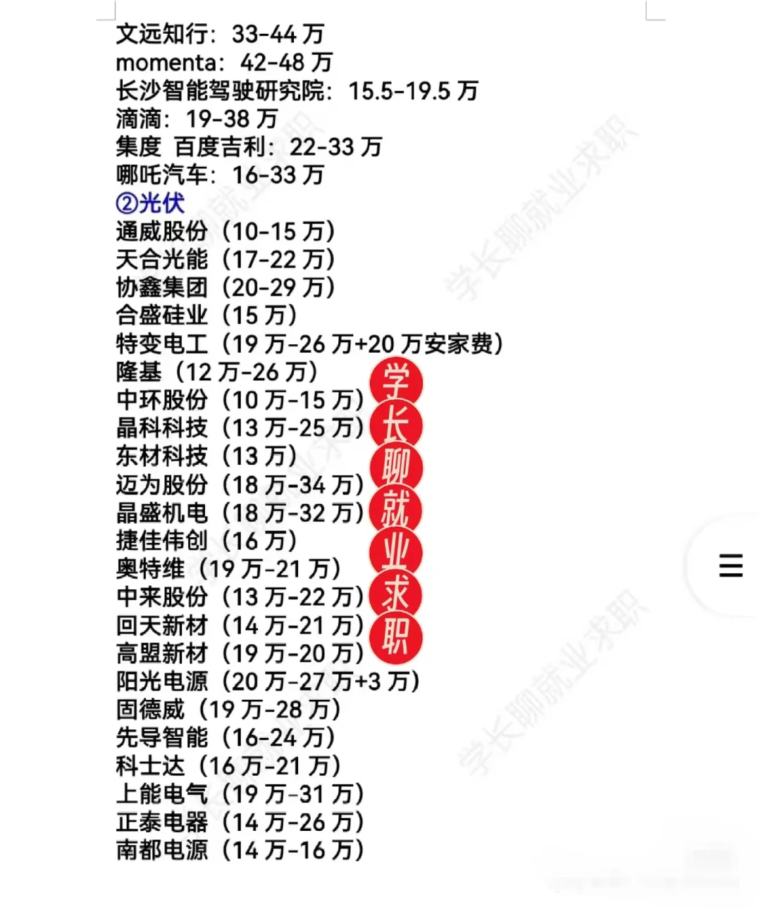 新能源行業(yè)好公司待遇匯總?