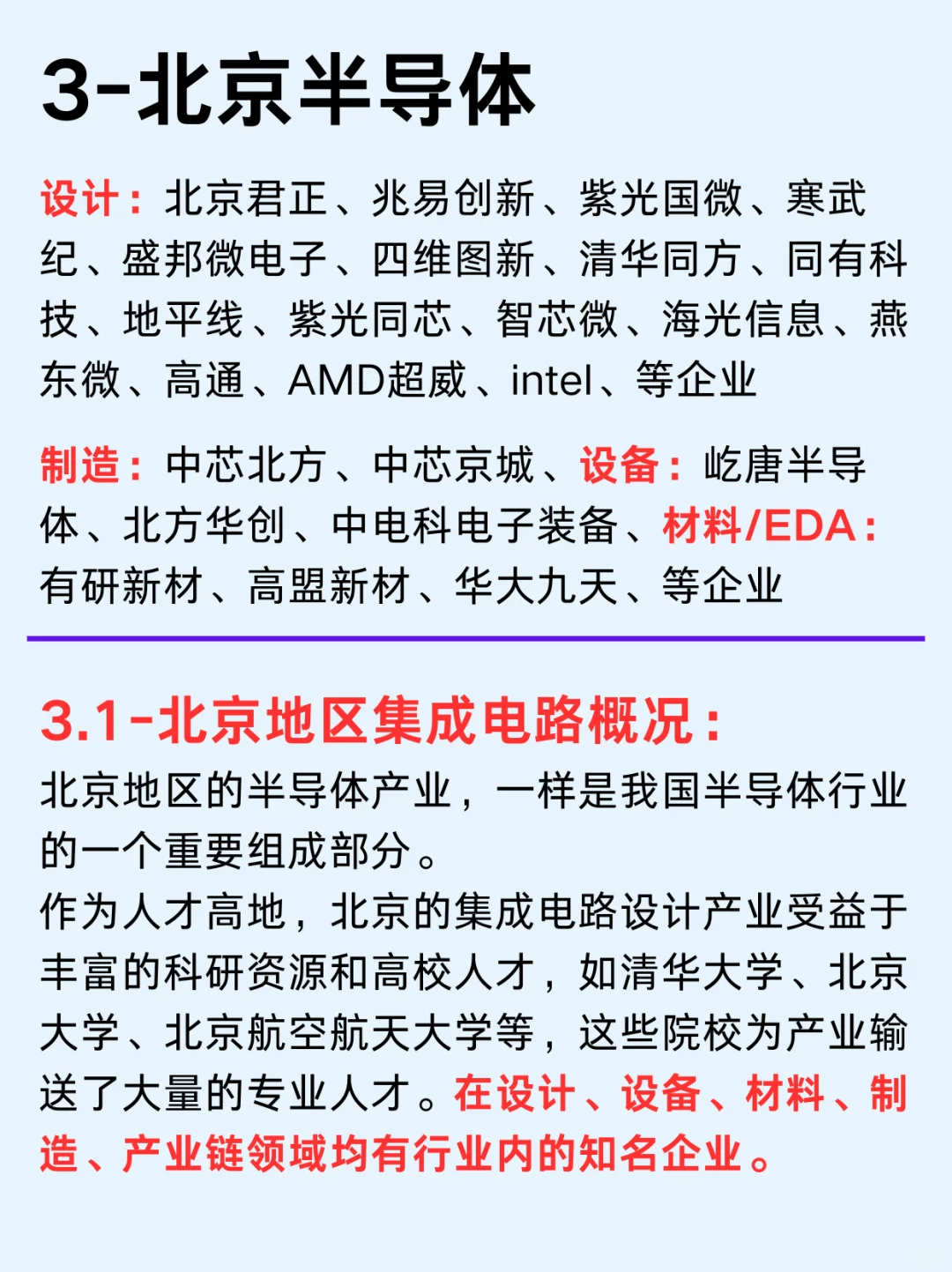三大城市/半导体上市公司龙头企业
