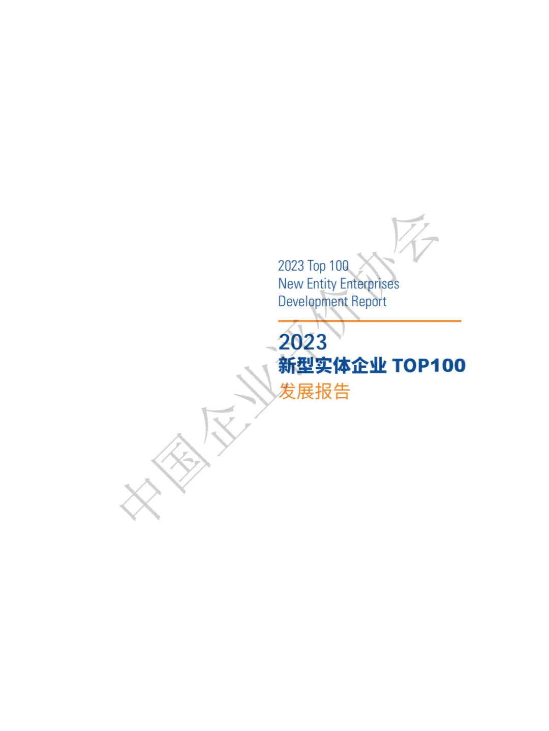 2023中國實體企業(yè)TOP100發(fā)展報告