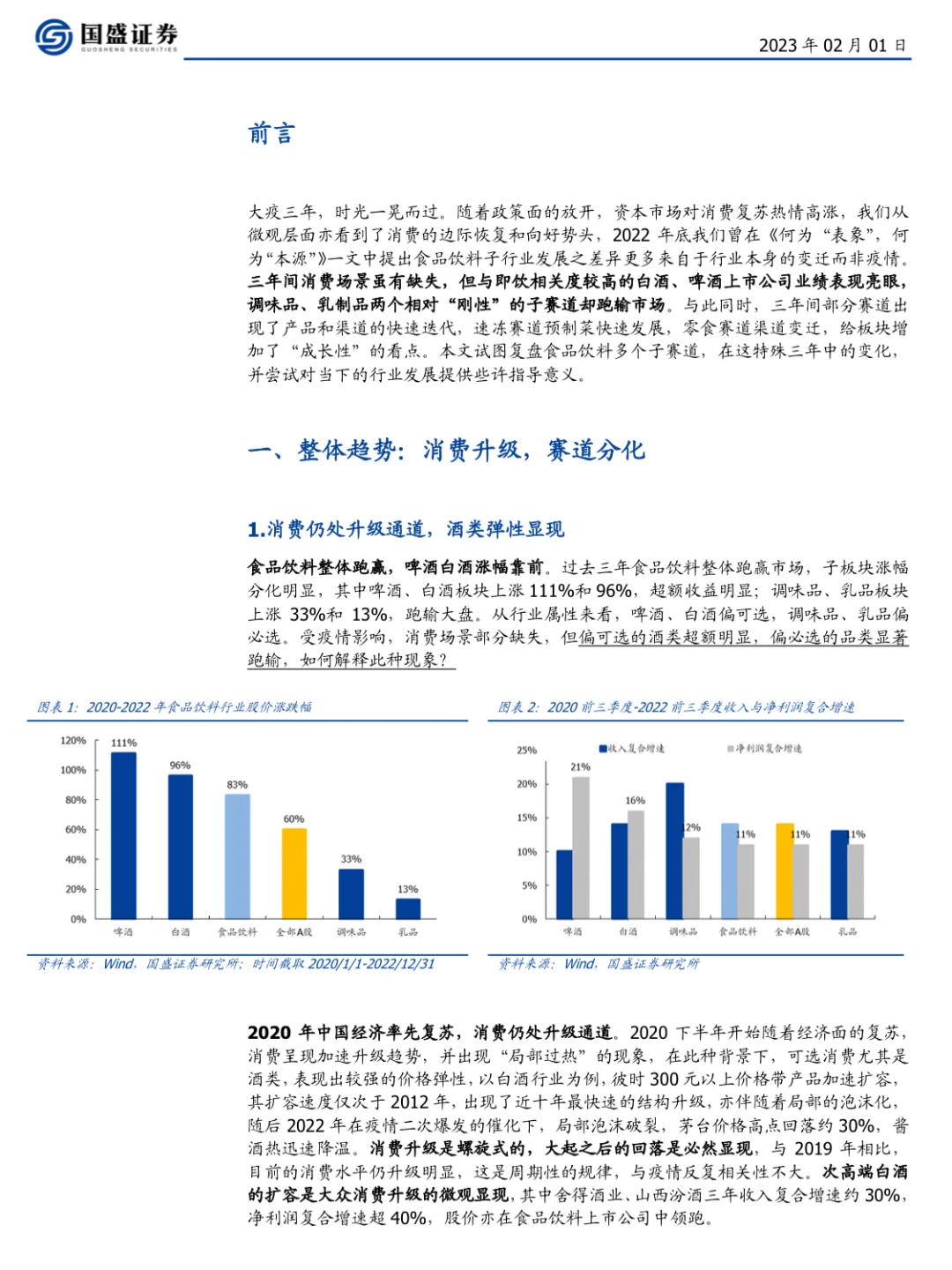 大疫三年智袭，變化幾何?食品飲料行業(yè)研究報告