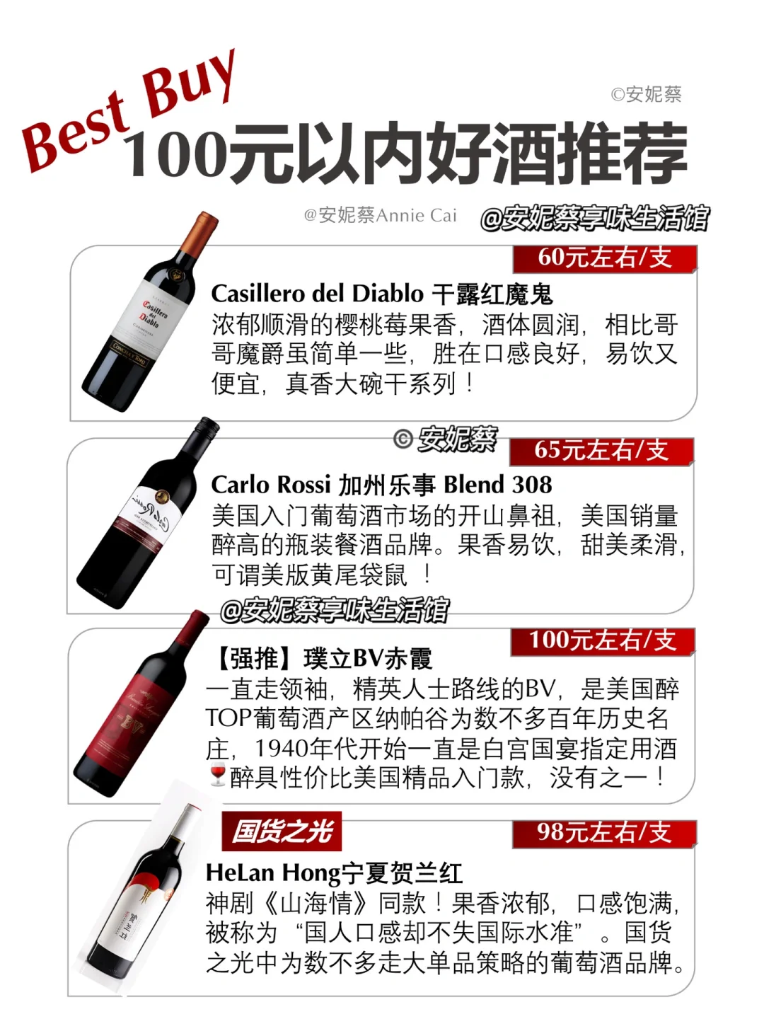 ?干貨貼丨100r以內(nèi)平價好酒戚促！葡萄酒單收藏