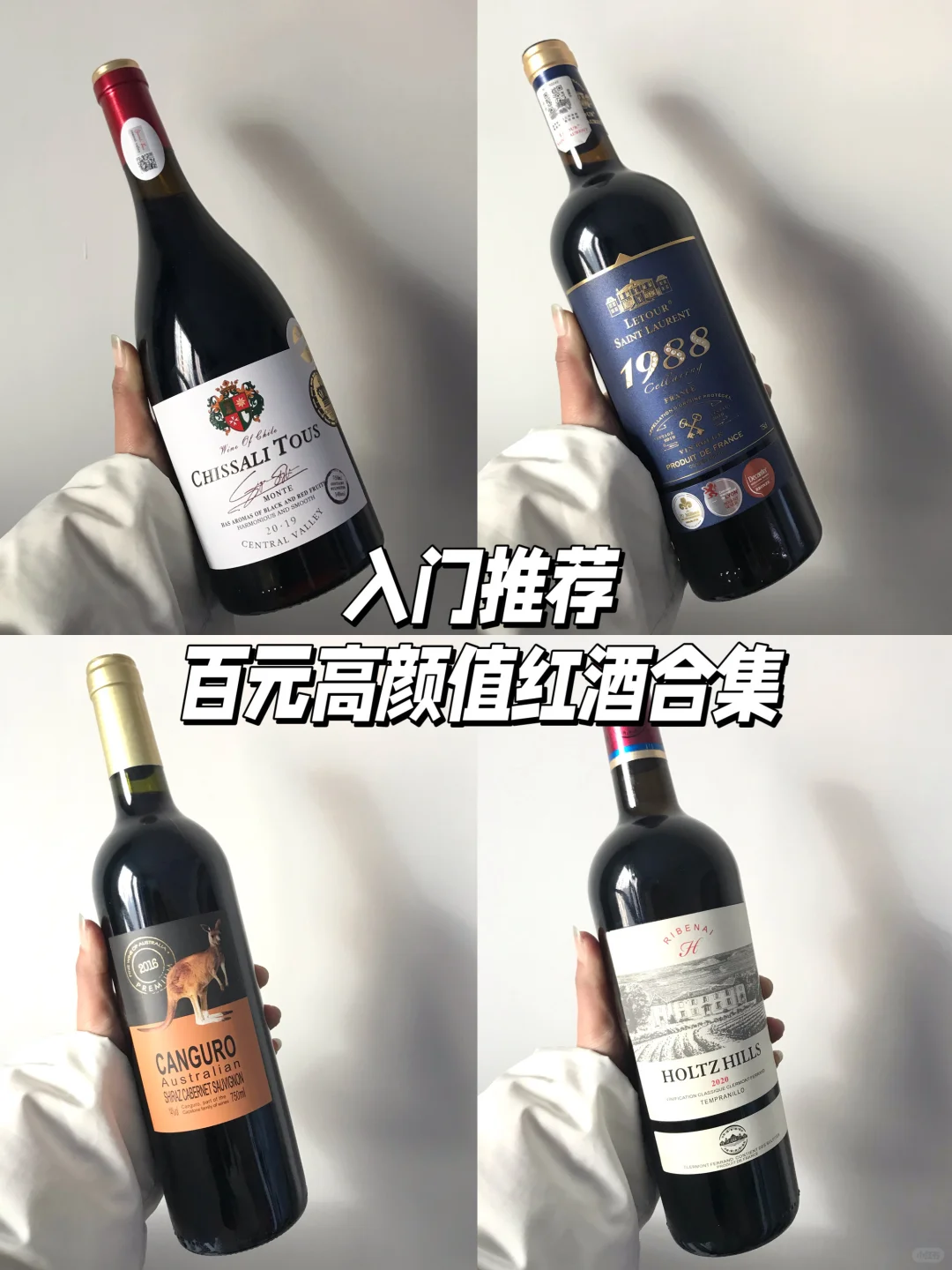 小白红酒入门|百元高颜值干红葡萄酒合集