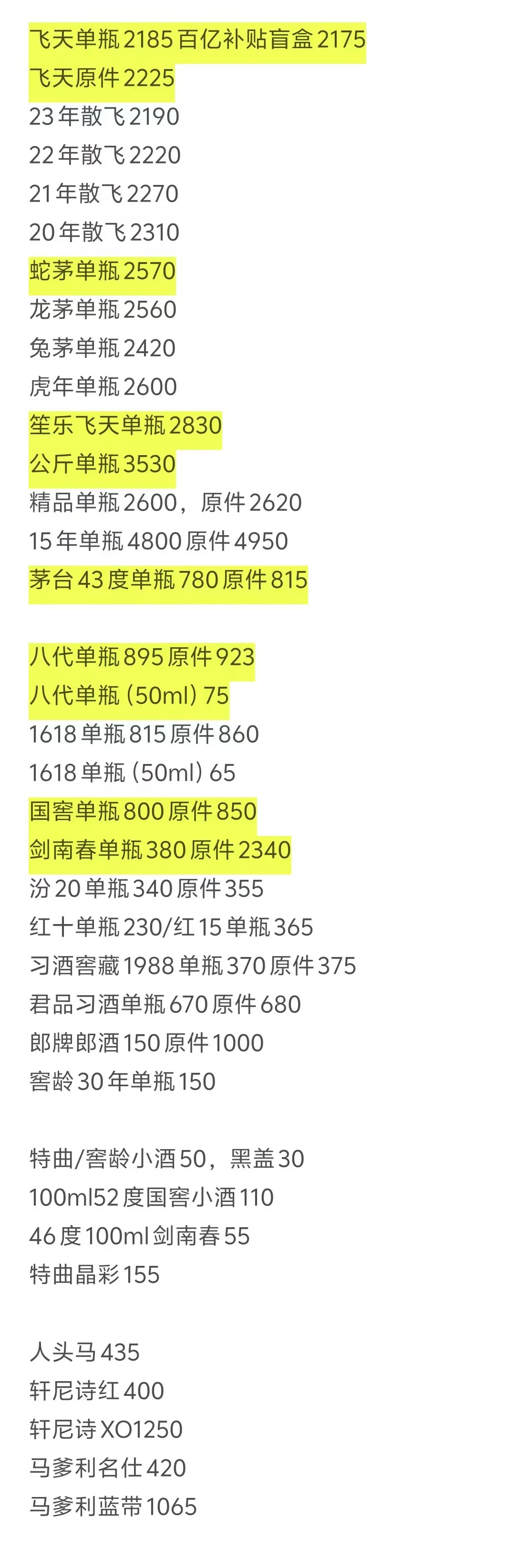 2.15茅臺(tái)，五糧液淆游，國(guó)窖報(bào)價(jià)