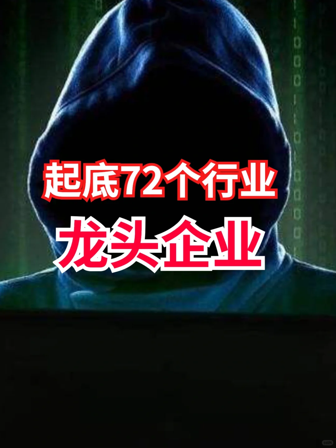 72個(gè)行業(yè)里的龍頭企業(yè)清單（1）