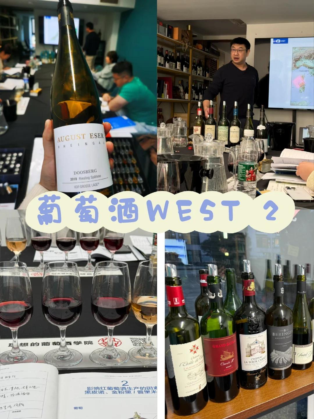 持证喝酒了！WEST 二级葡萄酒认证培训打卡