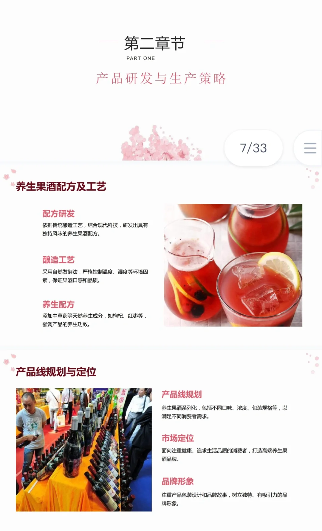 养生果酒创业计划书完整版Word➕PPT
