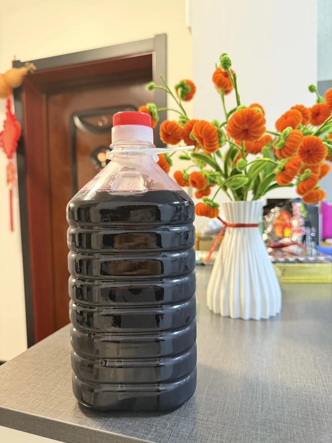 自己家酿的纯葡萄酒