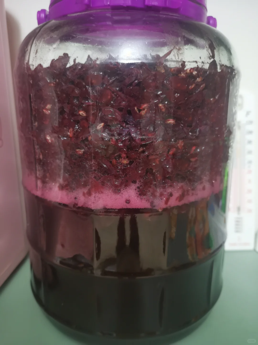 自酿葡萄酒第七天，酒香四溢