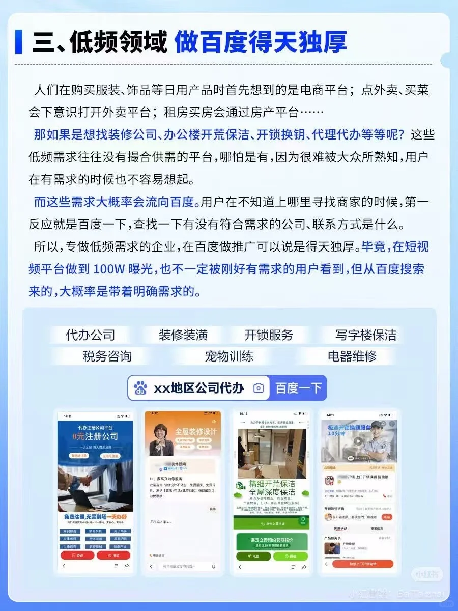哪些行业适合做百度推广？