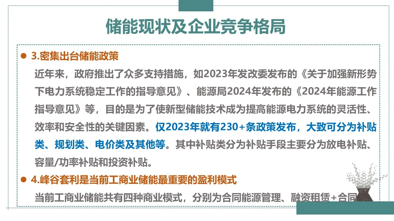 储能发展现状及企业竞争格局