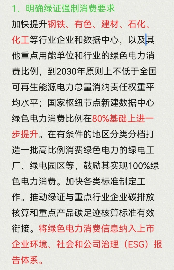 震惊！强制绿电来了！必须80%绿电！