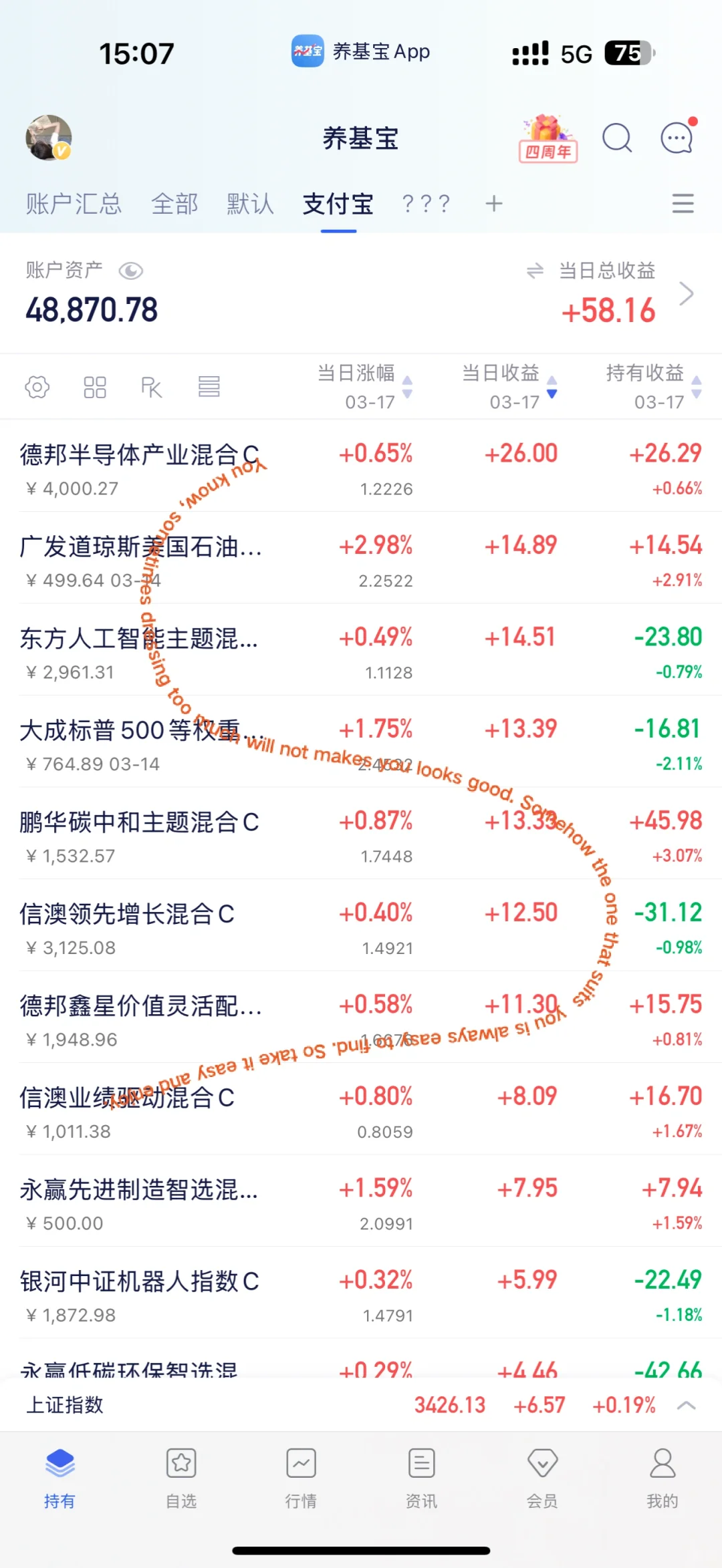 大学生6W理财，3.17今日操作操作更新