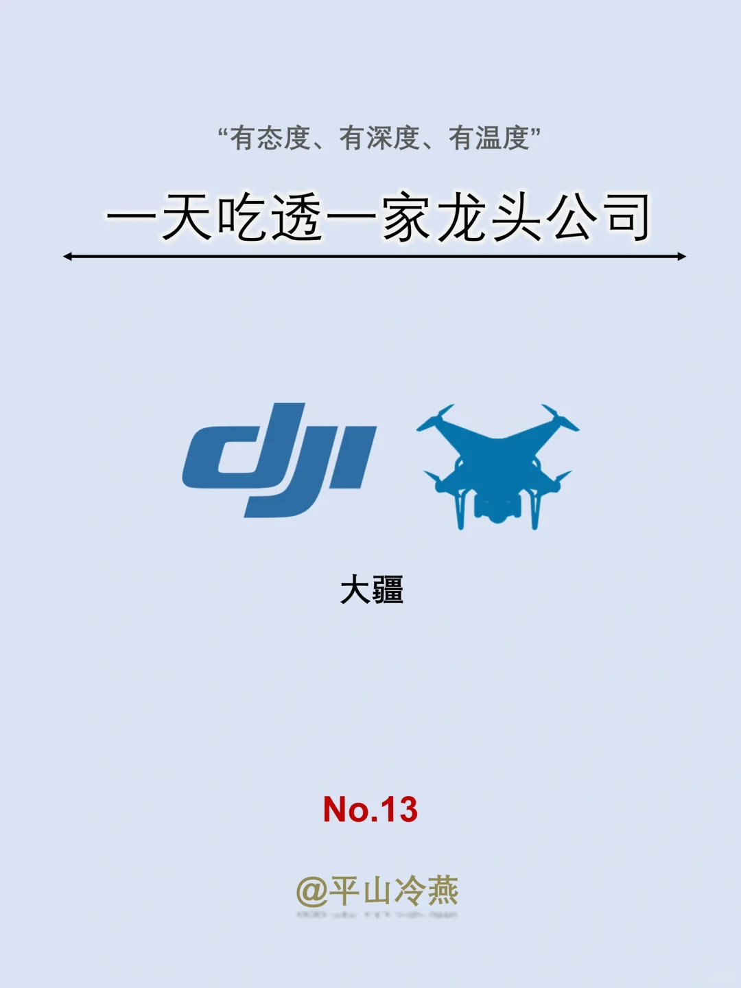一天吃透一家龙头公司｜No.13 大疆