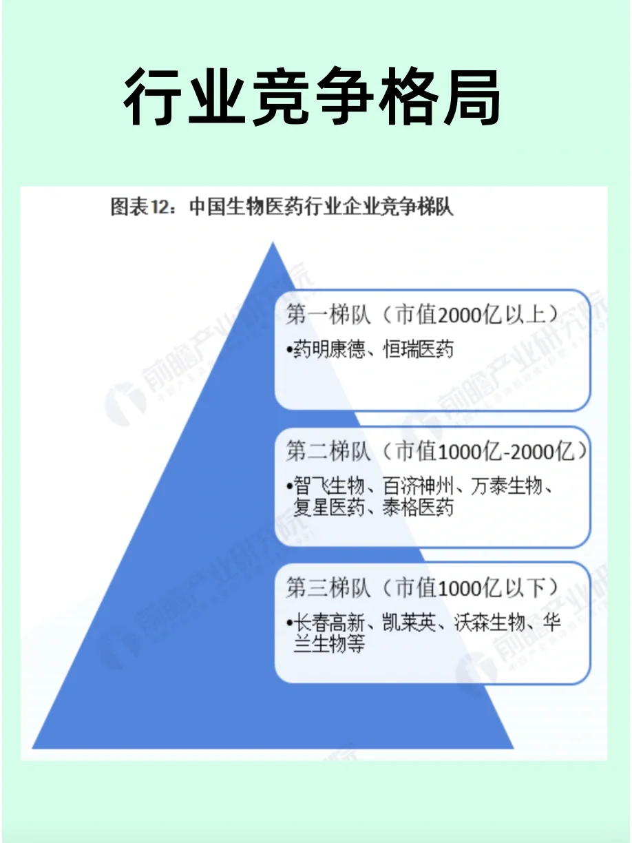 生物医药|上市公司 | 行业格局