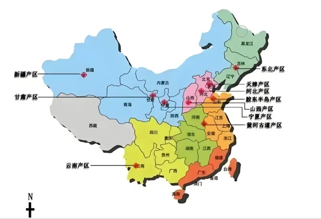 【地理科普 | 中国白酒 】白酒地理分布图