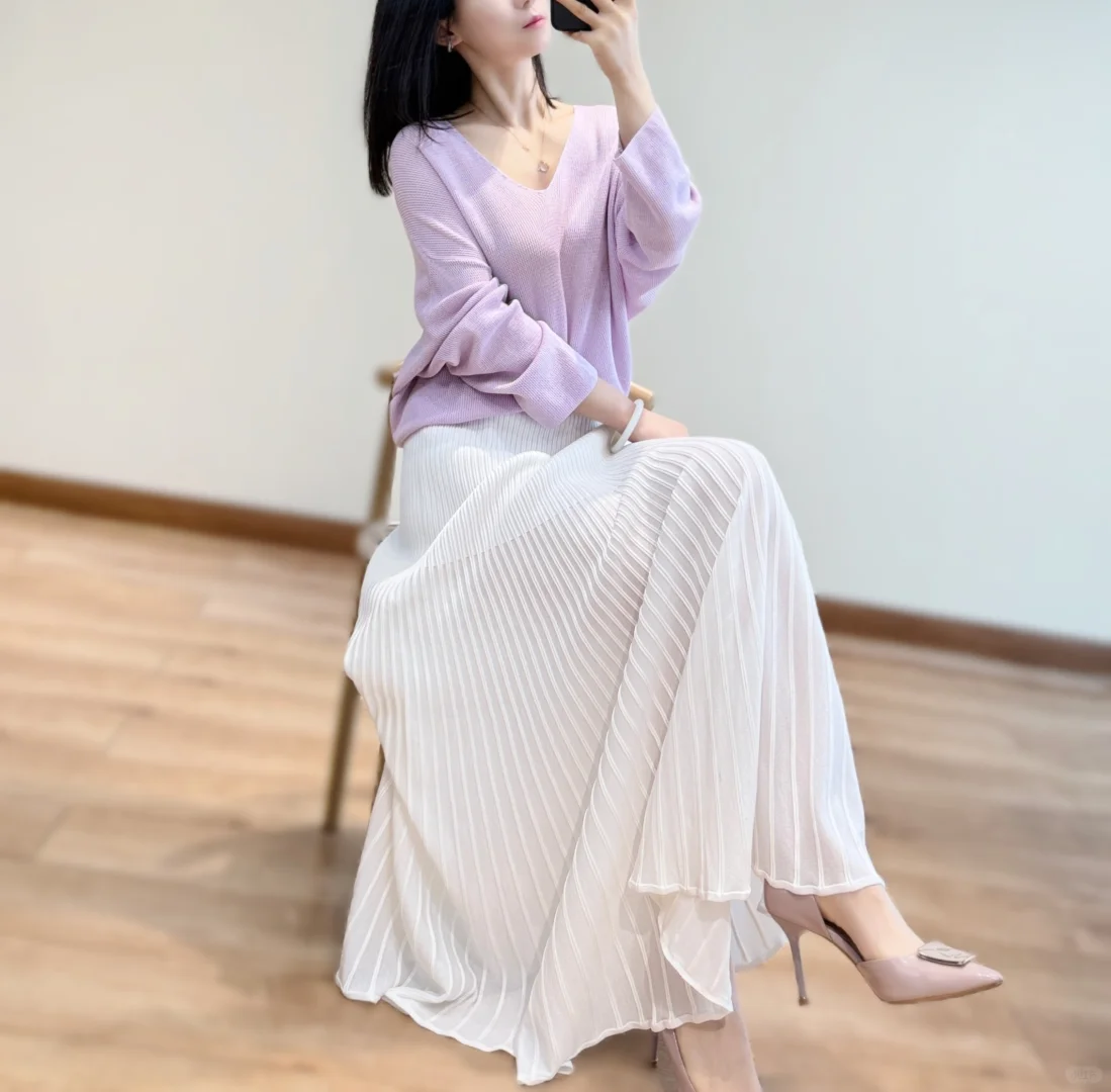 仙美白色半裙，让你成为夏日?️?里的气质女