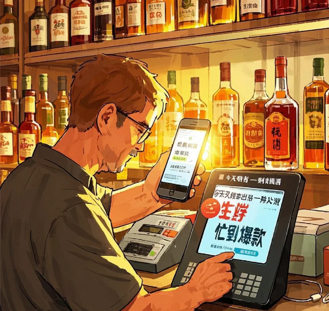卖酒人一天发一条生意忙到爆！