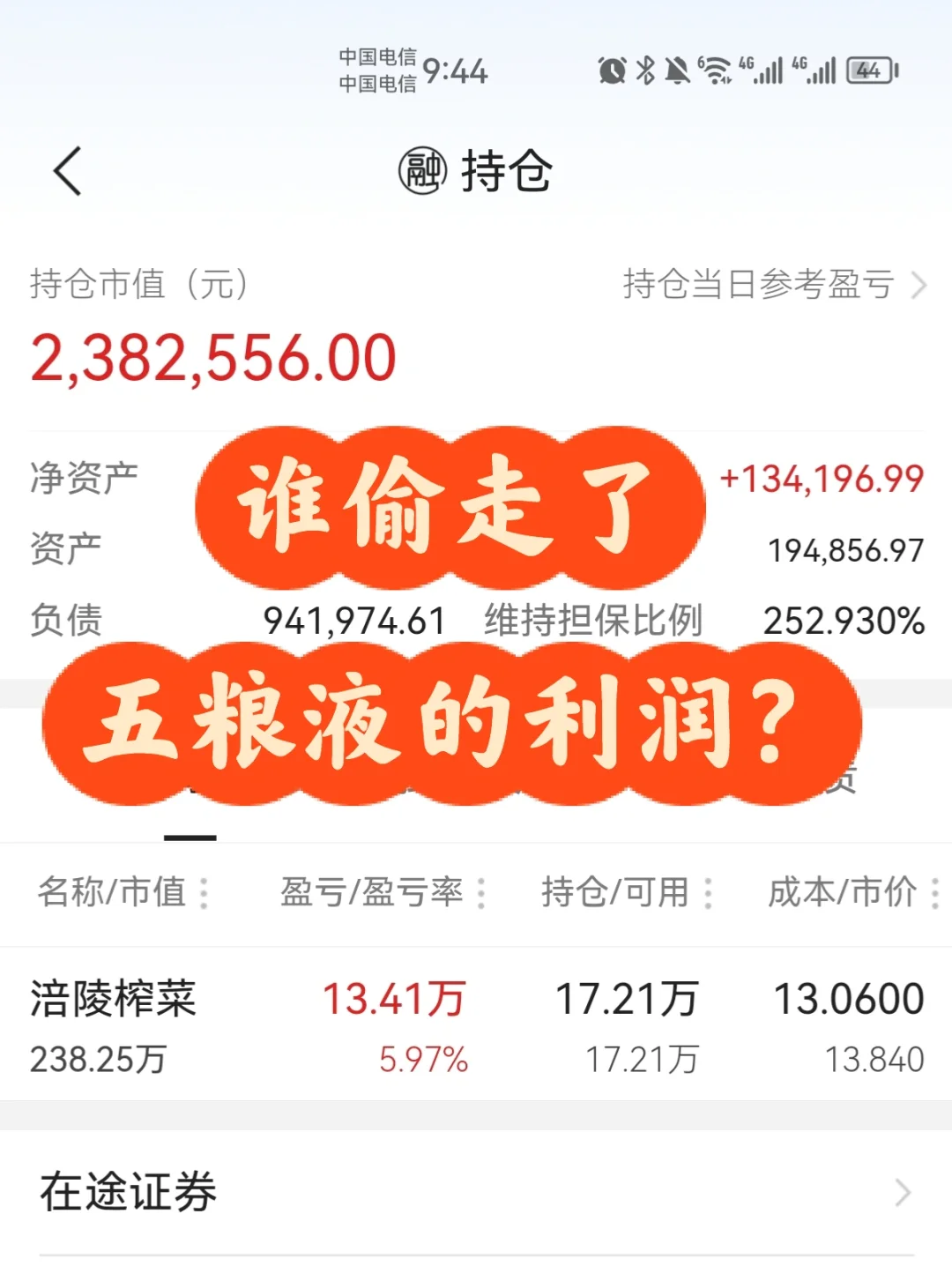 谁偷走了五粮液的利润？ 250万杠杆涪陵榨