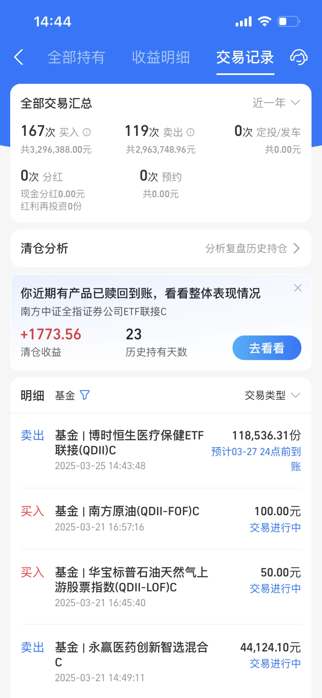 恒医止赢了，等着钱到位买白酒