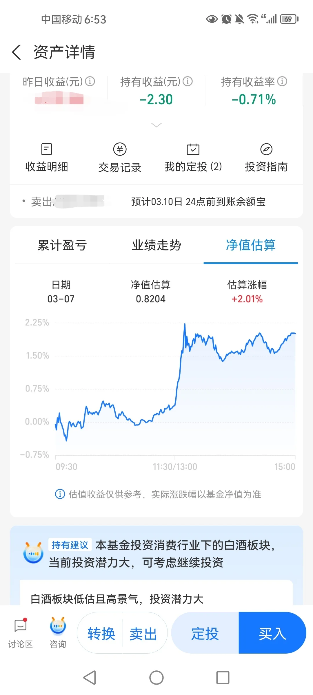 再买白酒基金我就是?
