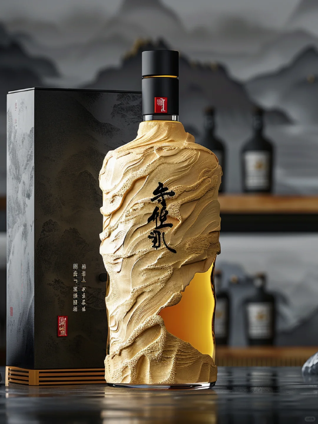 酱香型白酒包装?高级感爆棚，绝绝子！
