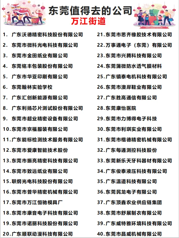 东莞【值得去的公司】合集（上）跳槽大胆冲