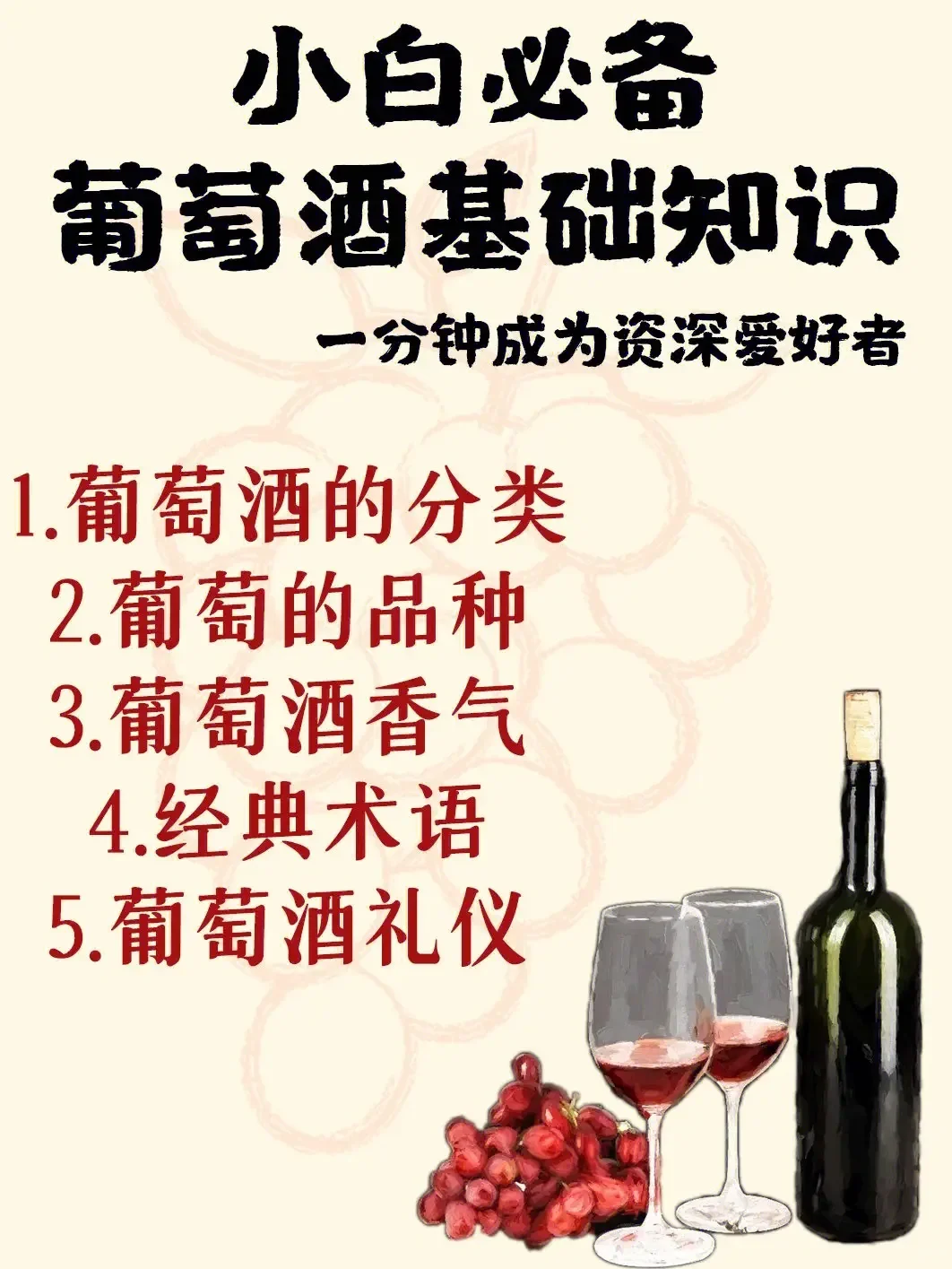 小白秒懂！葡萄酒的五大基础