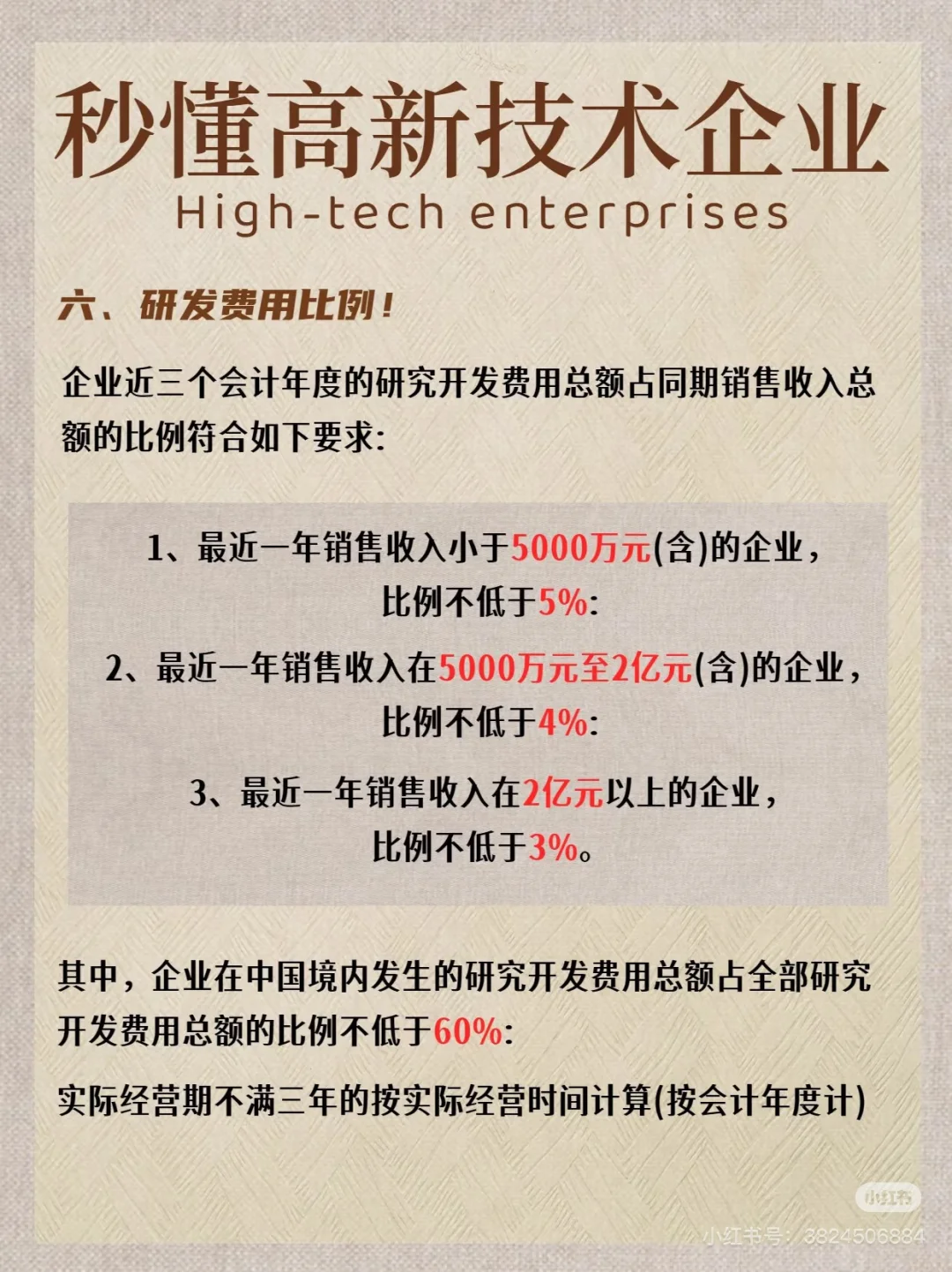 高新技术企业政策