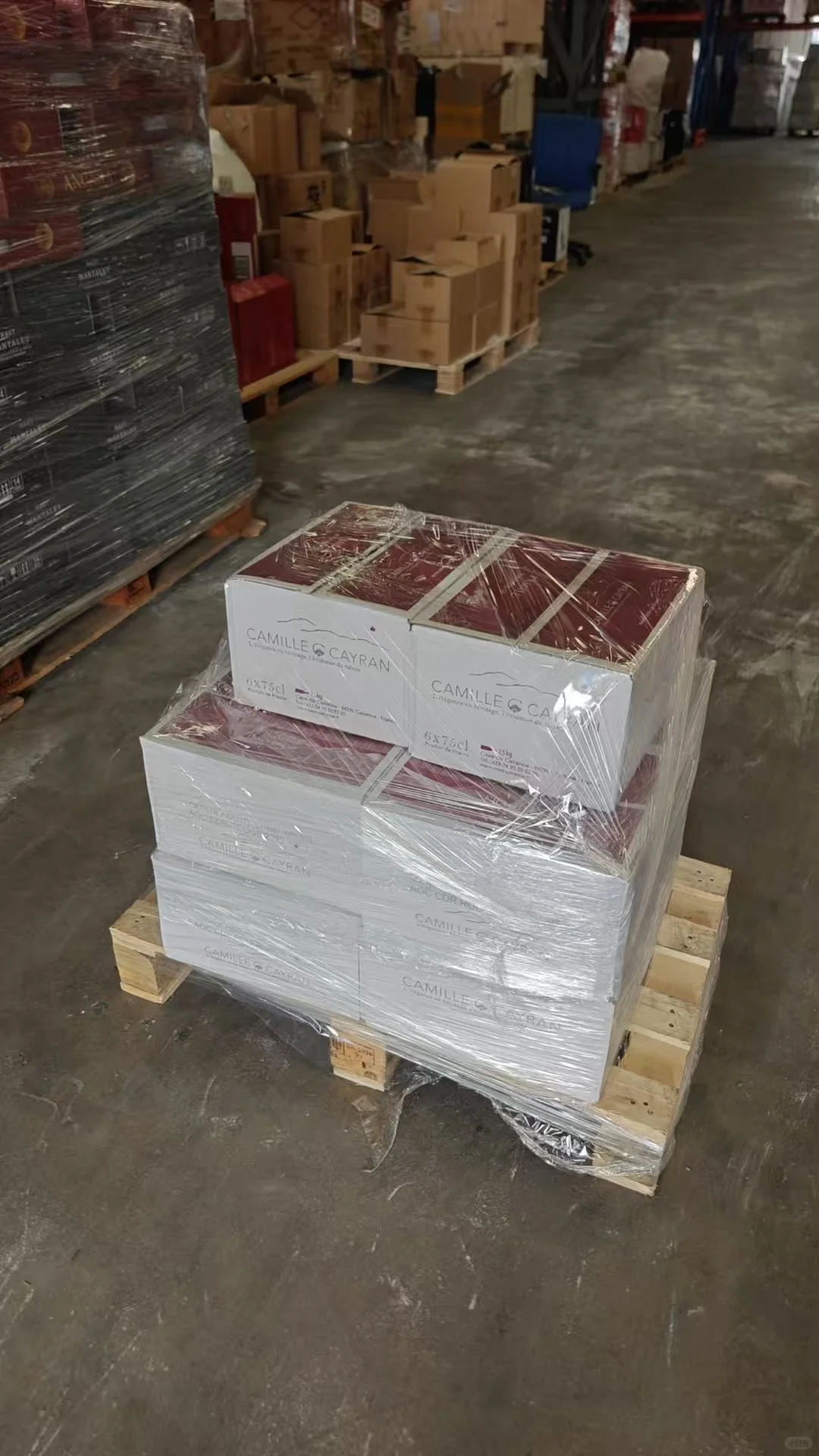 My wine is in China