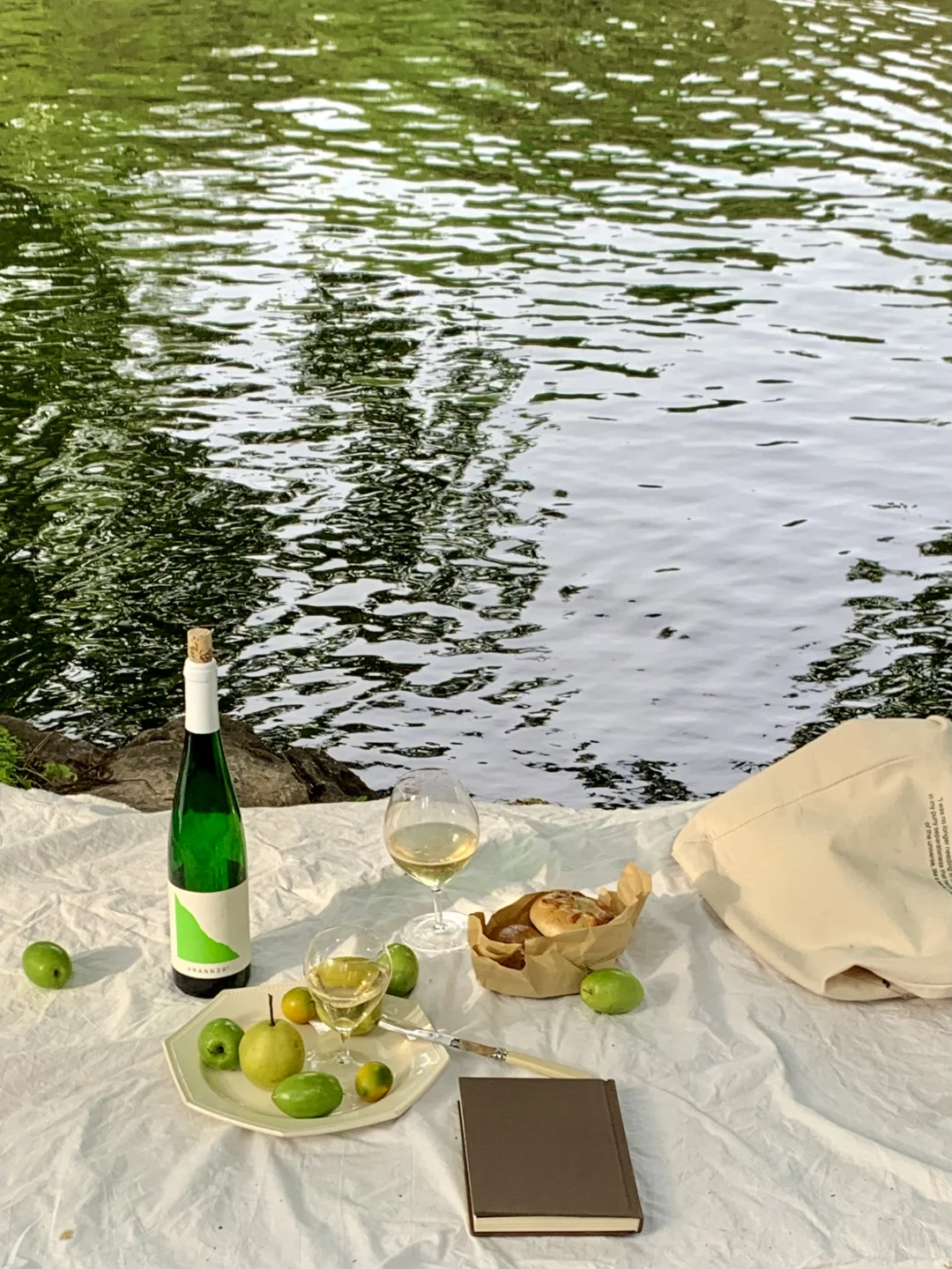 湖边小酌