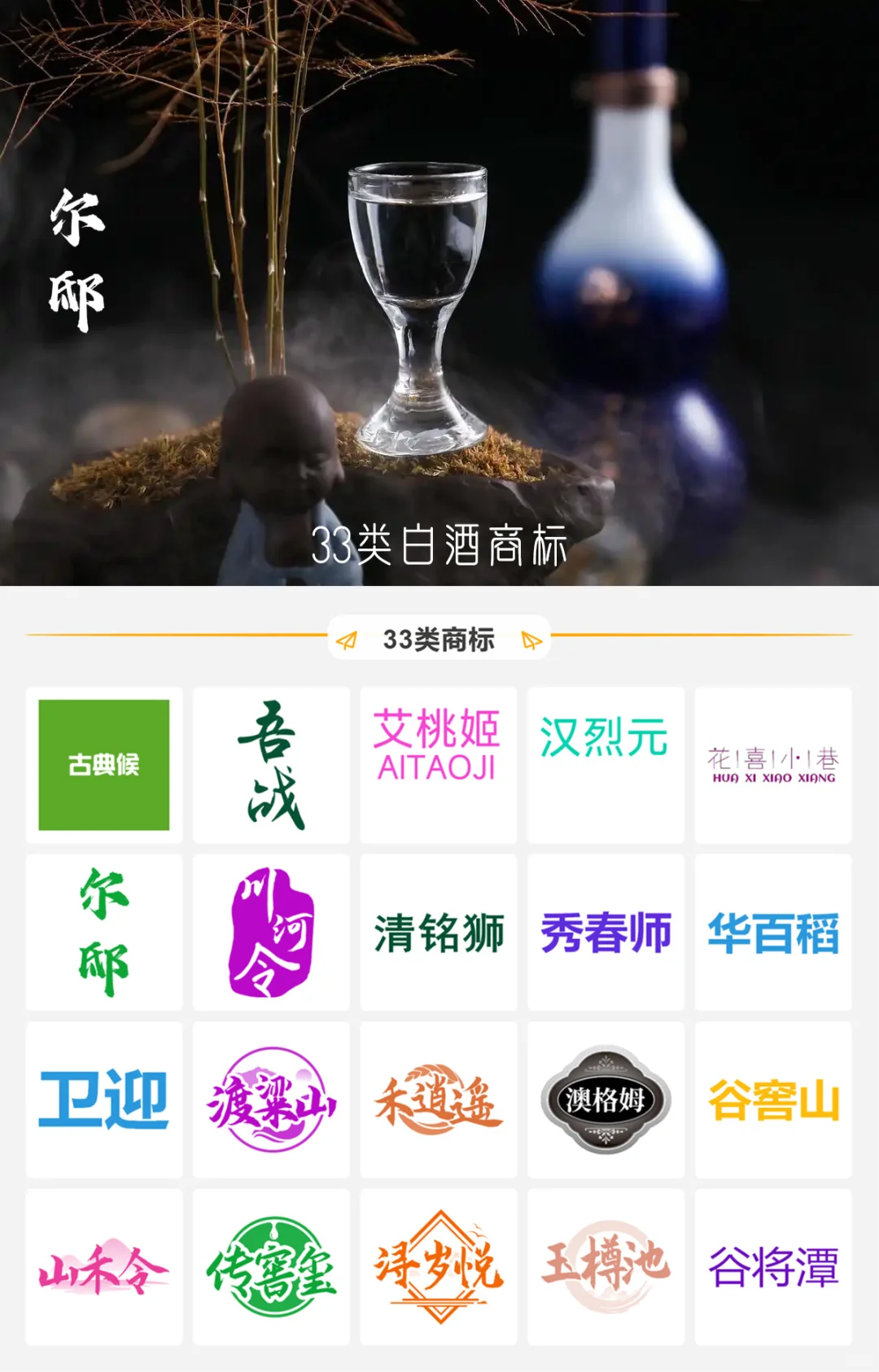 33类白酒商标推荐