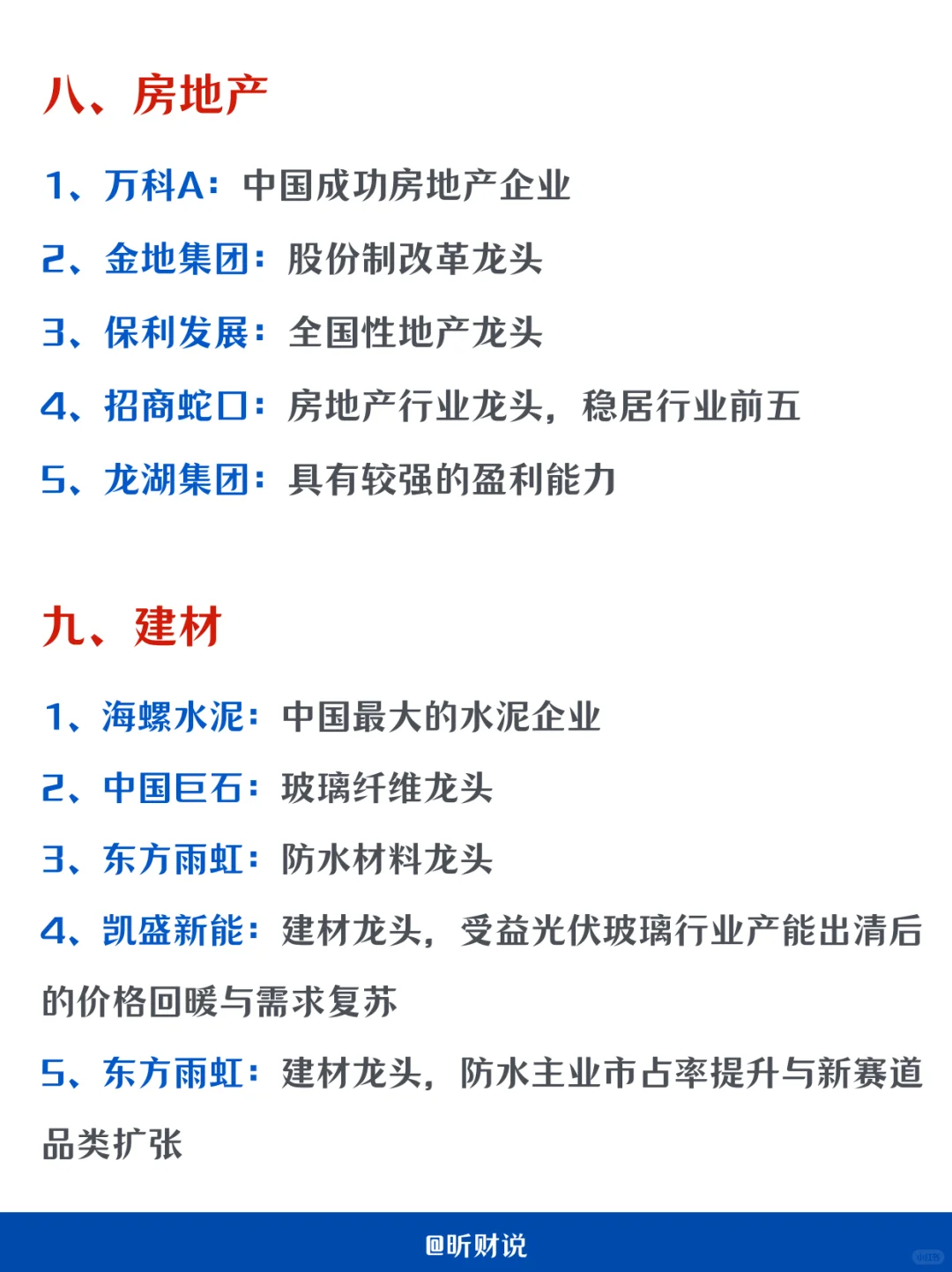A 股各行业细分龙头大揭秘?投资小白必看！