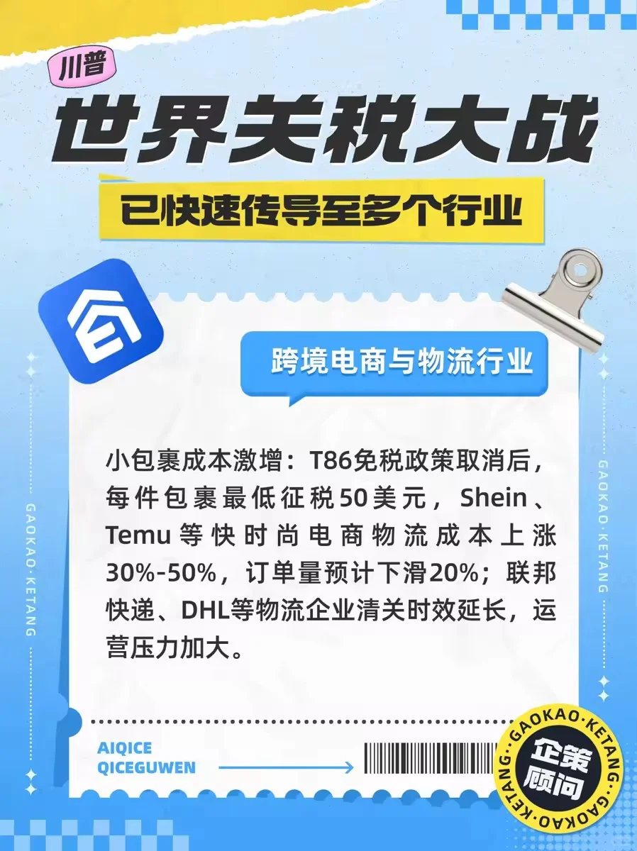川普加征关税，这些行业和企业最先遭殃！