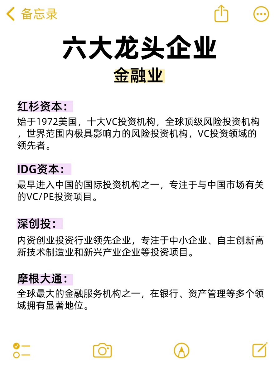 蕞新丨各个行业的龙头企业?收藏！
