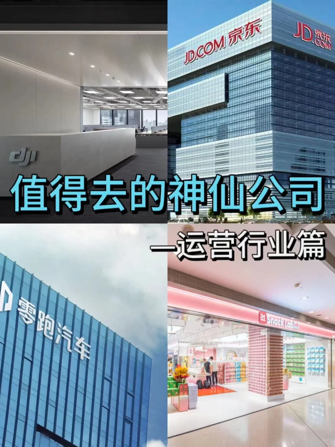 运营行业｜值得去的神仙公司
