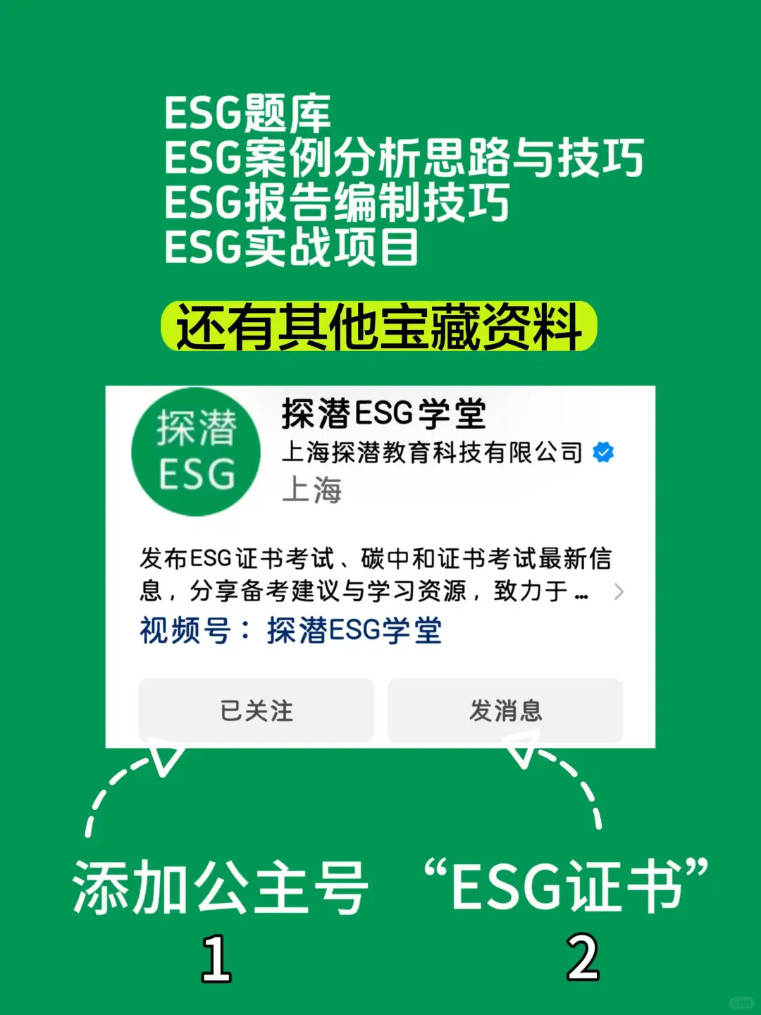 ?ESG+行业，职场新王炸组合✨