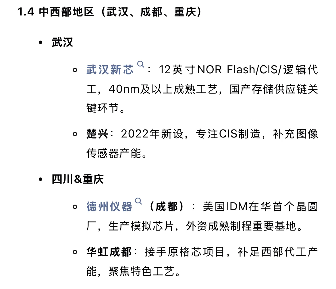 大陆晶圆厂汇总（二） 2025.4