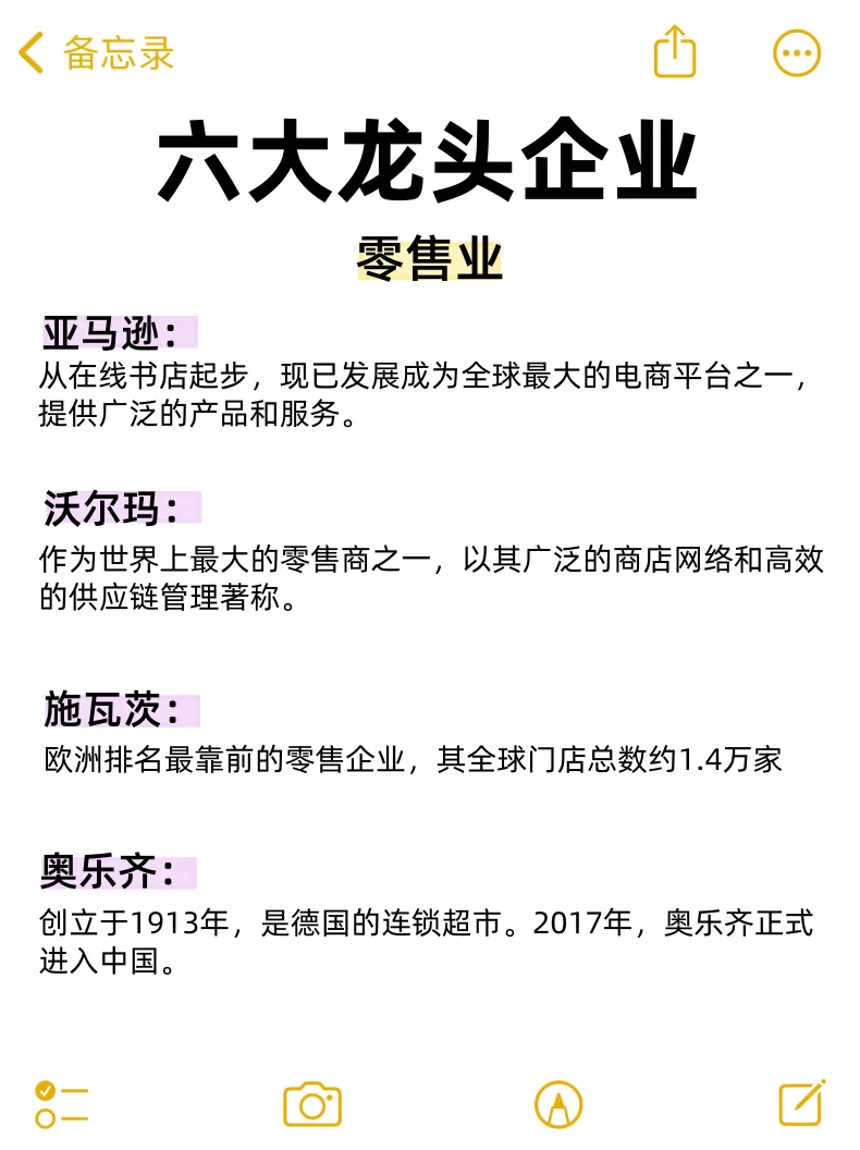 蕞新丨各个行业的龙头企业?收藏！