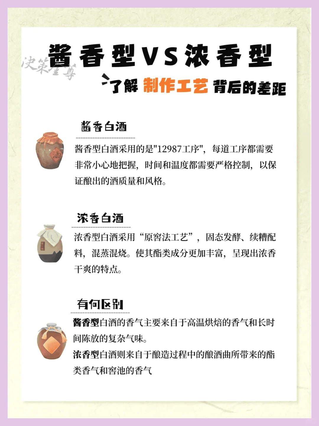 酱香与浓香白酒有何不同？